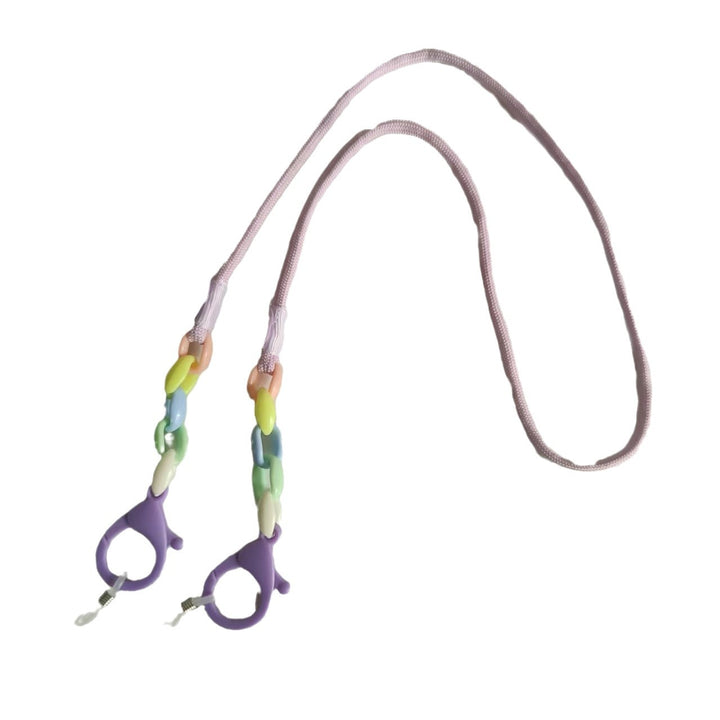 Glasses holder chain with Colorful beads and sturdy clips Bowlift