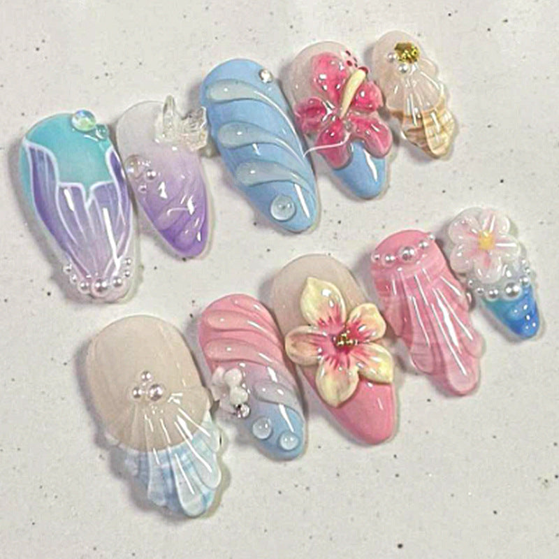 Artistic Decorative Press-On Nails Bowlift