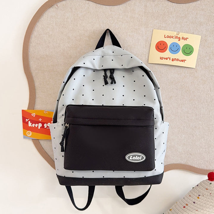 Polka Dot Patterned Backpack