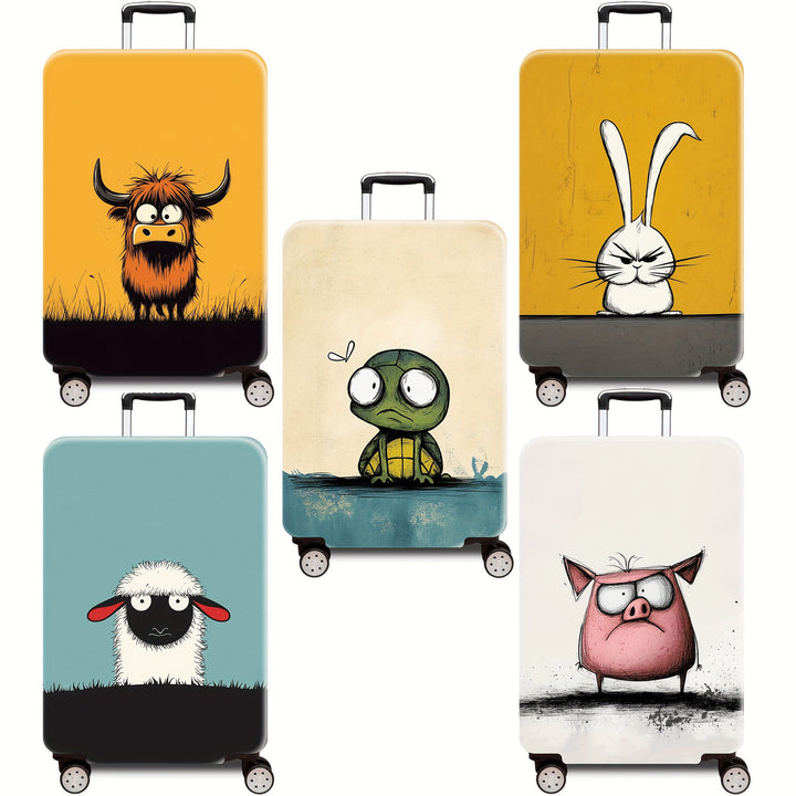 Cartoon Bull Design Hard Shell Suitcase Bowlift