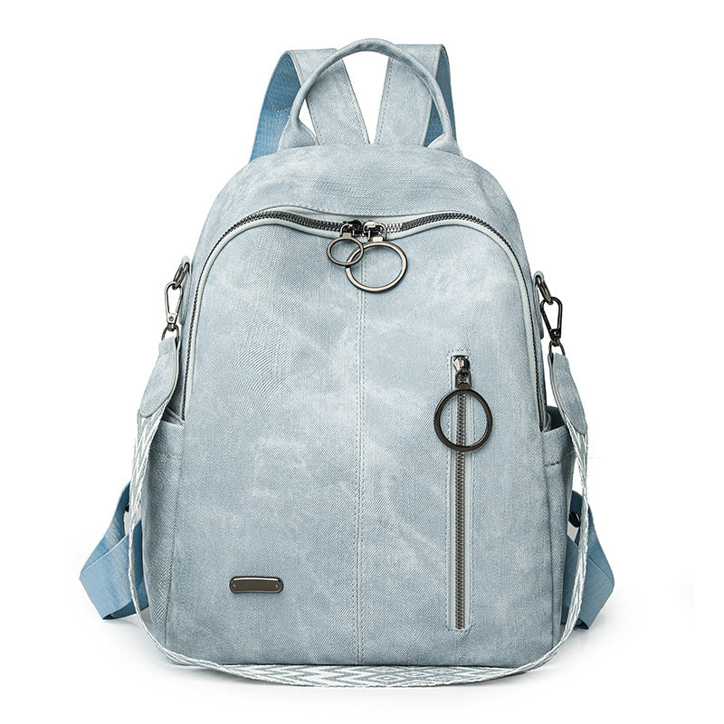 Versatile Textured Casual Backpack Bowlift