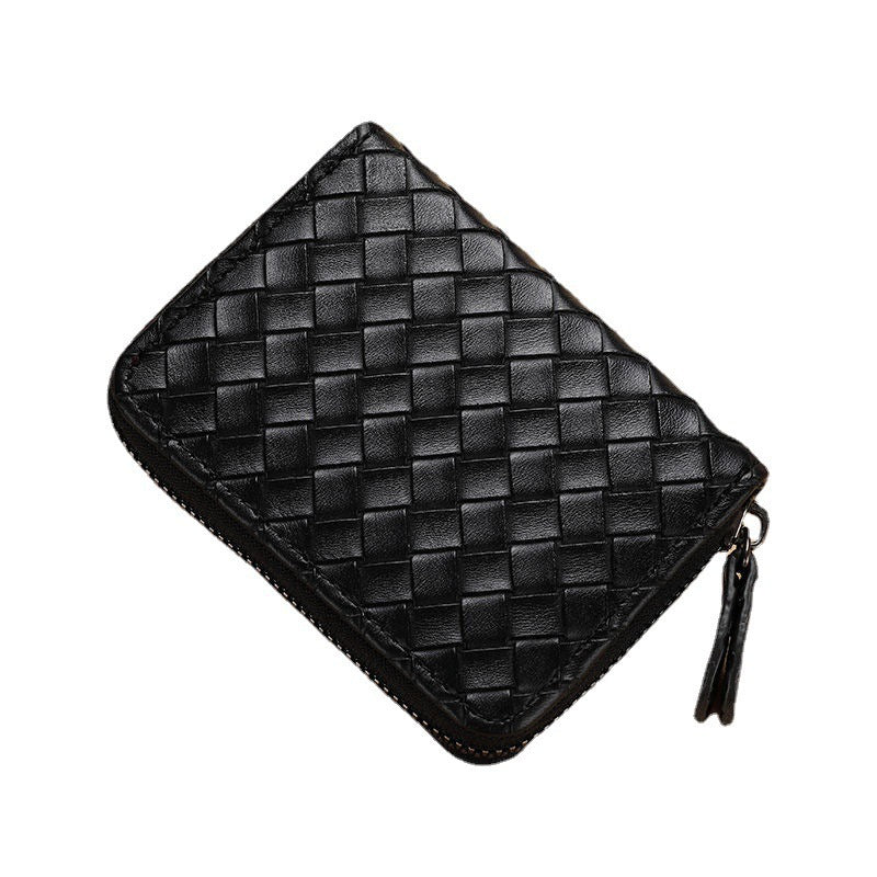 Compact Woven Zippered Card Holder Bowlift