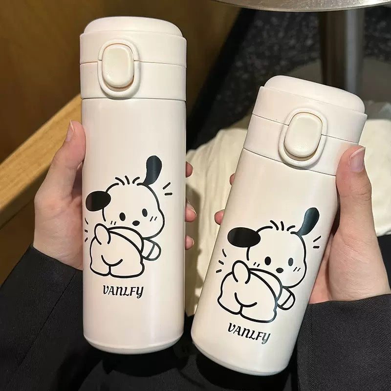 Ladies' insulated bottle with secure pressure cap and cute animal design Bowlift