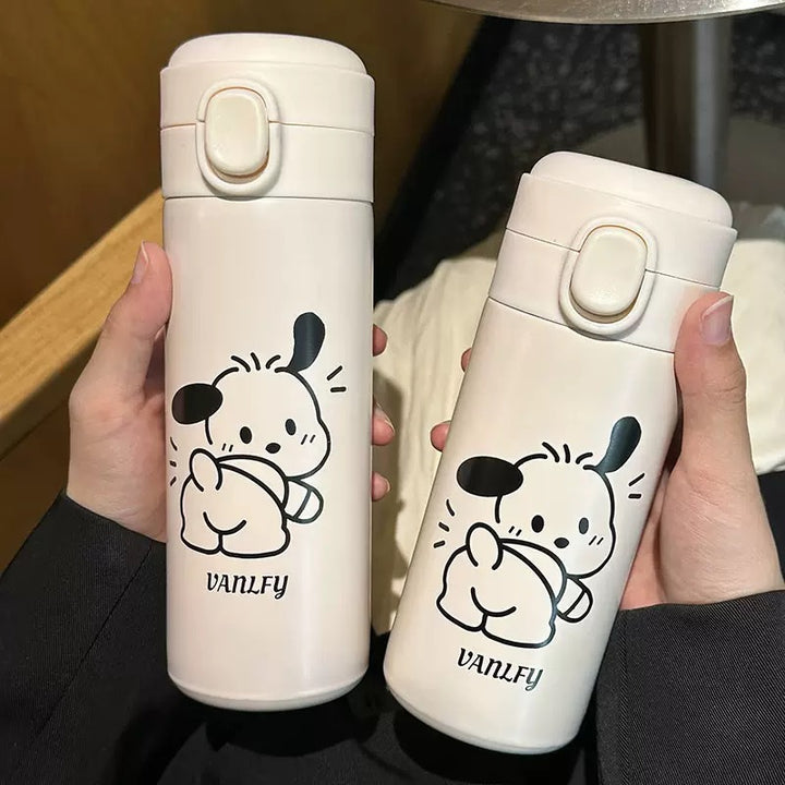 Ladies' insulated bottle with secure pressure cap and cute animal design Bowlift