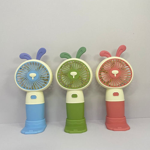 Unisex Portable Hand Fan in Creative Bunny Design Bowlift