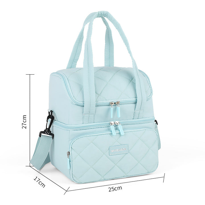 Quilted Insulated Lunch Carrier Bowlift