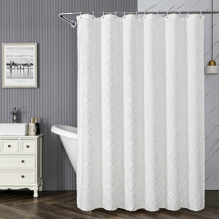 Textured Design Window Curtain Bowlift