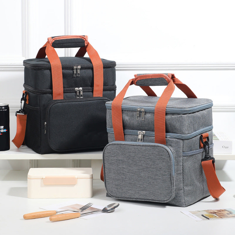 Insulated Food Carrier with Multi-Compartment Design