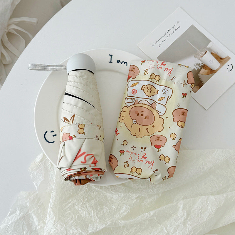 Ladies Automatic Umbrella with Playful Design Bowlift