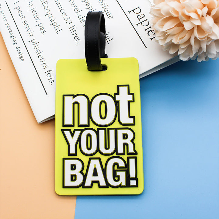 Unisex Luggage Tag with Humorous Saying Bowlift