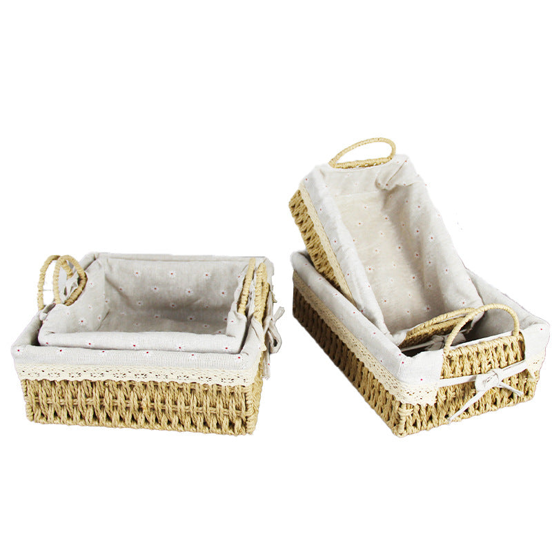 Handcrafted Woven Storage Basket Bowlift