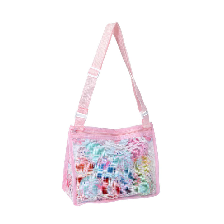 Mesh Beach Bag with Practical Zipper Bowlift