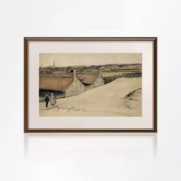 Framed Historical Landscape Artwork