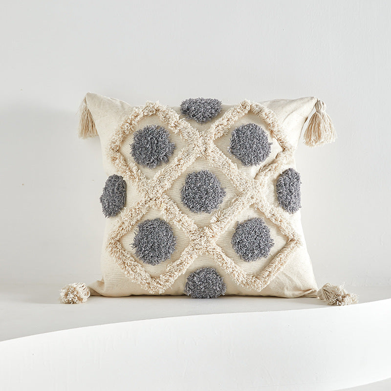 Textured Zigzag Pattern Decorative Pillow