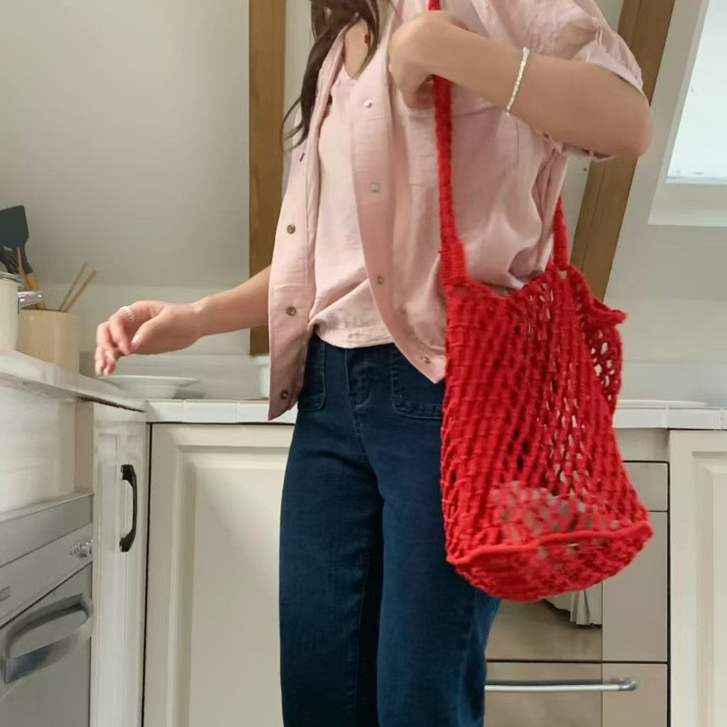 Hand-knotted net bag Bowlift