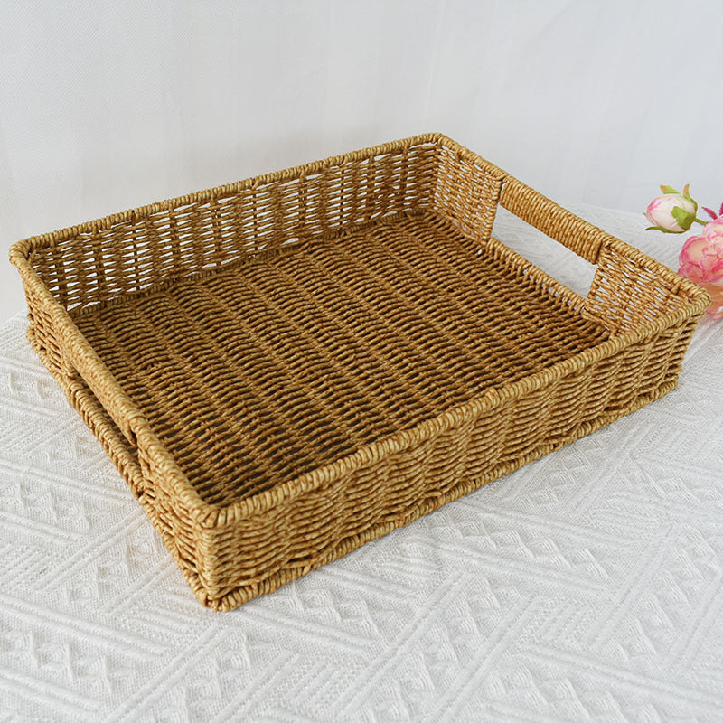 Handwoven Decorative Storage Tray Bowlift
