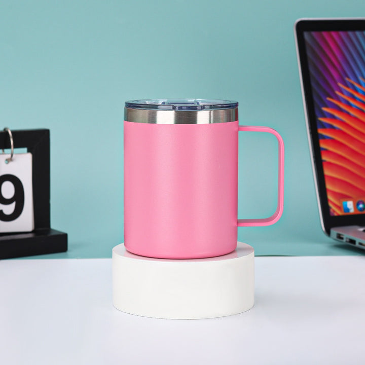 Women's insulated coffee enjoyment cup with ergonomic handle Bowlift