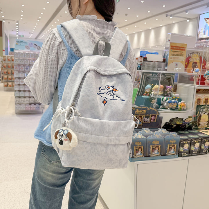 Everyday backpack with unique embroidery design Bowlift