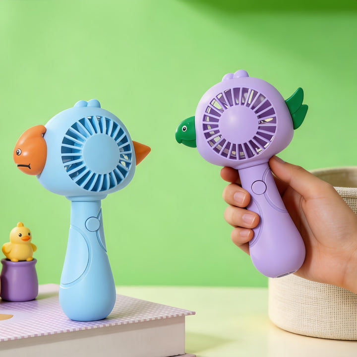 Women's portable handheld fan in creative animal design Bowlift
