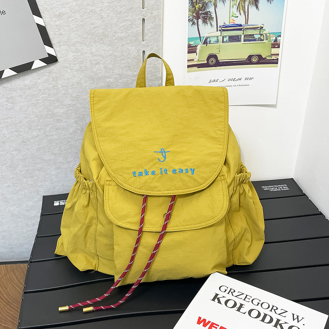 Casual Drawstring Closure Backpack Bowlift