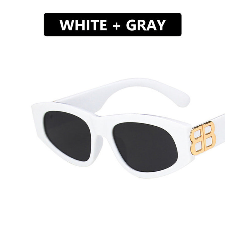 Ladies stylish cat-eye sunglasses with modern leopard pattern Bowlift