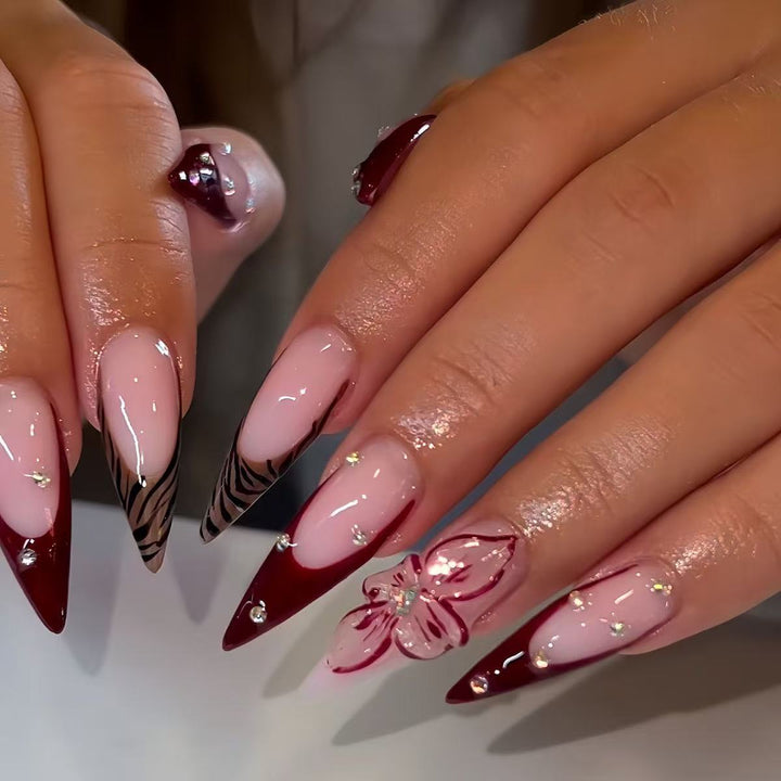 Premium Artistic Stiletto Nail Enhancements Bowlift