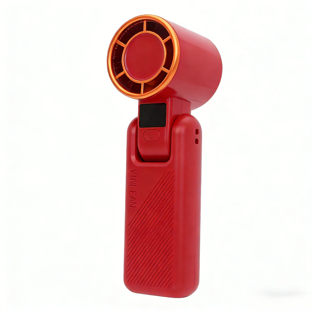 Women's Portable Mini Handheld Fan with USB Charging Function and Digital Display Bowlift