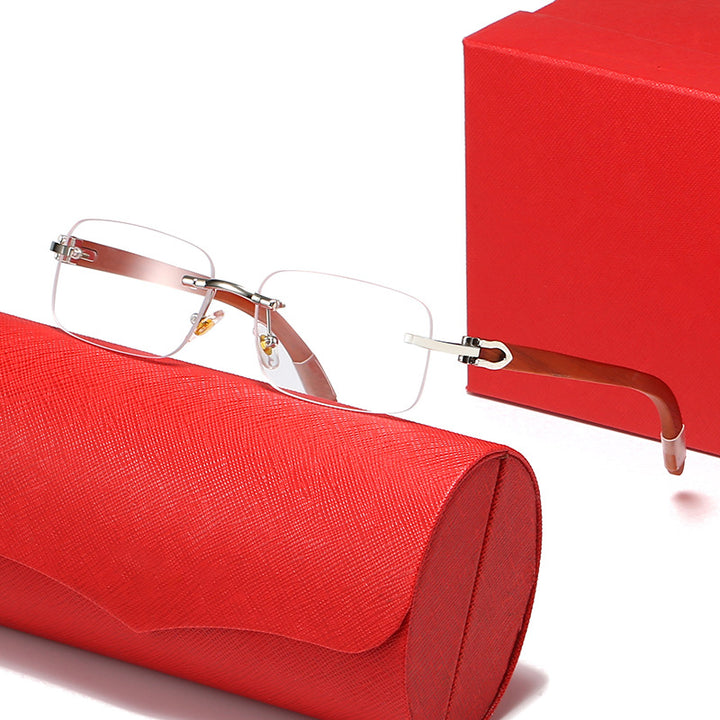Women elegant rectangular sunglasses with high-quality metal frame and polarized lenses Bowlift