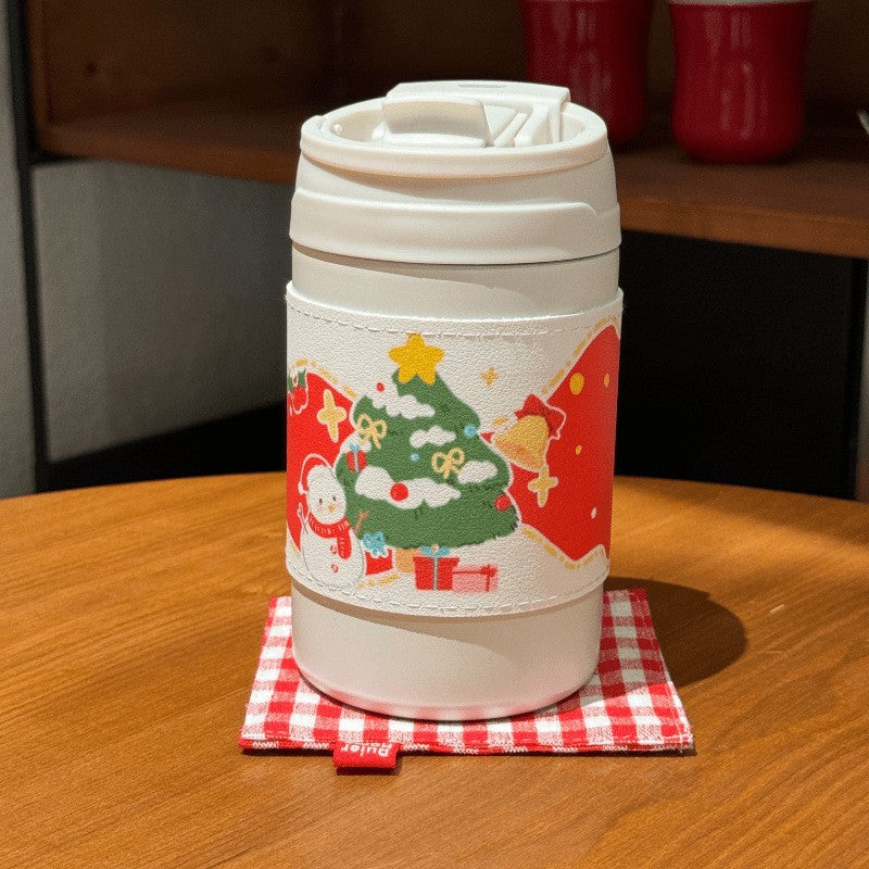 Women's Insulated Coffee Mug with Elegant Design and Safe Lid System Bowlift