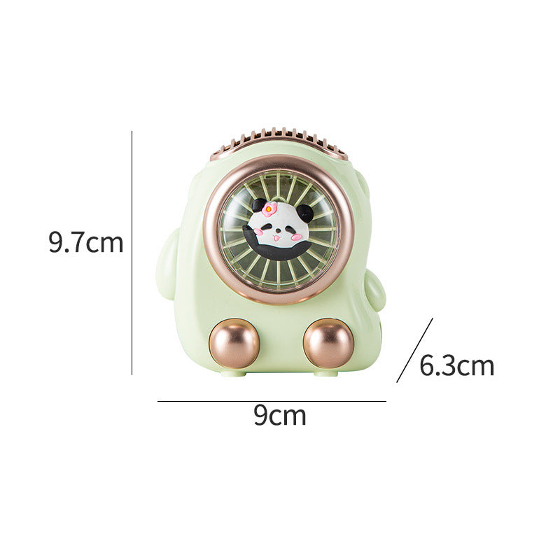 Adorable Handheld Cooling Fan with Cute Panda Design Bowlift
