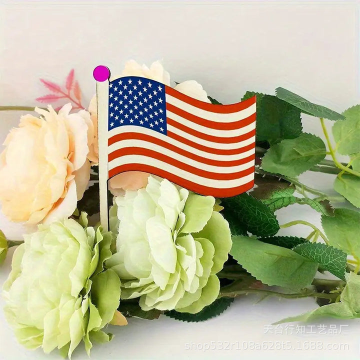 Unisex nan set made of wooden flags for painting and decorating with jute string Bowlift