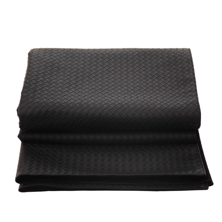 Elegant Woven Leather Mat
