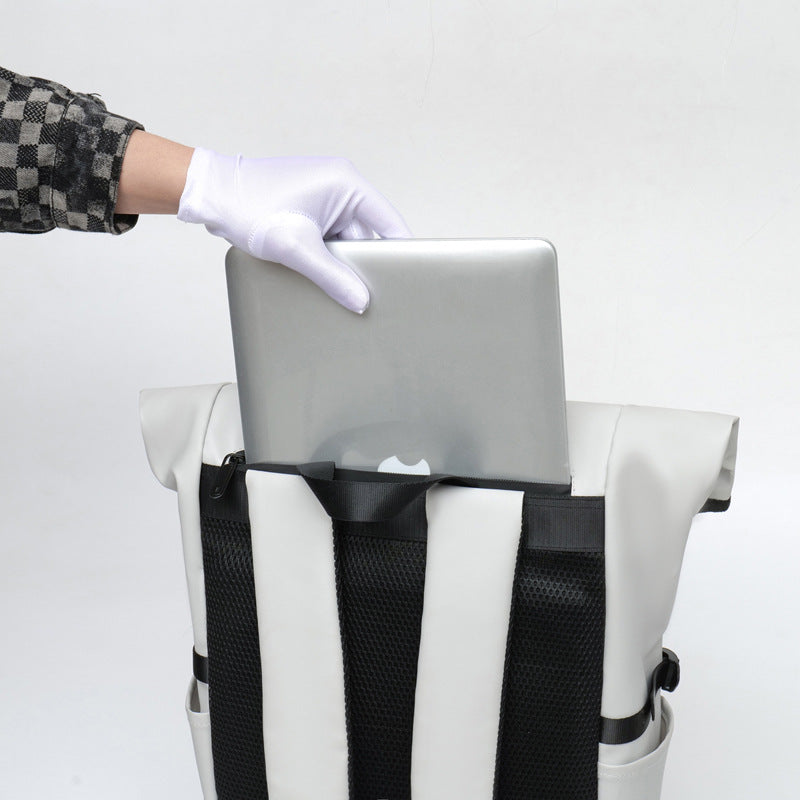 Stylish Roll-Top Waterproof Backpack Bowlift