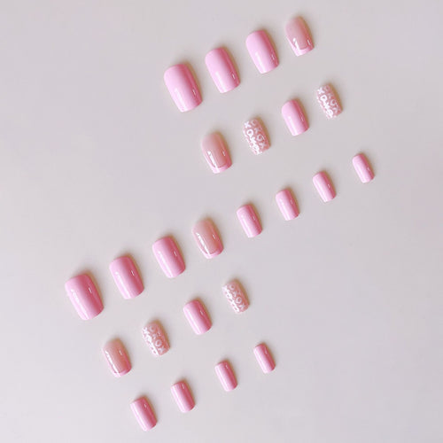 Premium Artificial Nail Set with Design Bowlift