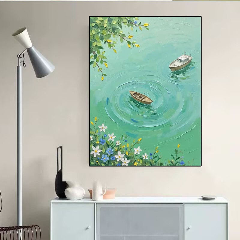 Serene Abstract Landscape Canvas Art