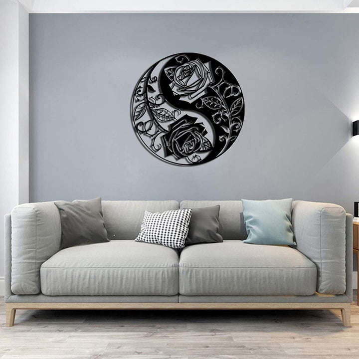 Black Metal Wall Art Home Decor | Bowlift