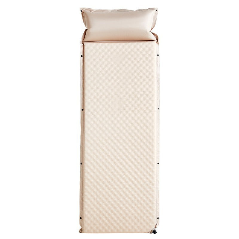 padded foldable outdoor camping mattress with built-in pillow and water-resistant Oxford fabric Bowlift