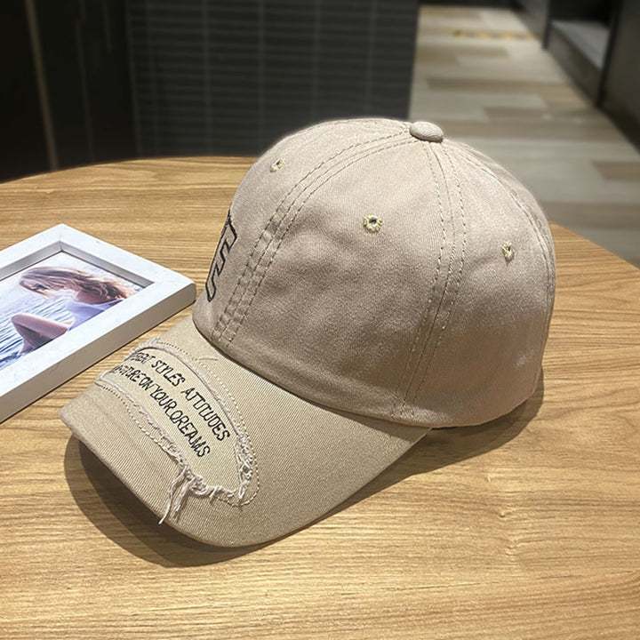 Women's Distressed Casual Denim Cap Bowlift