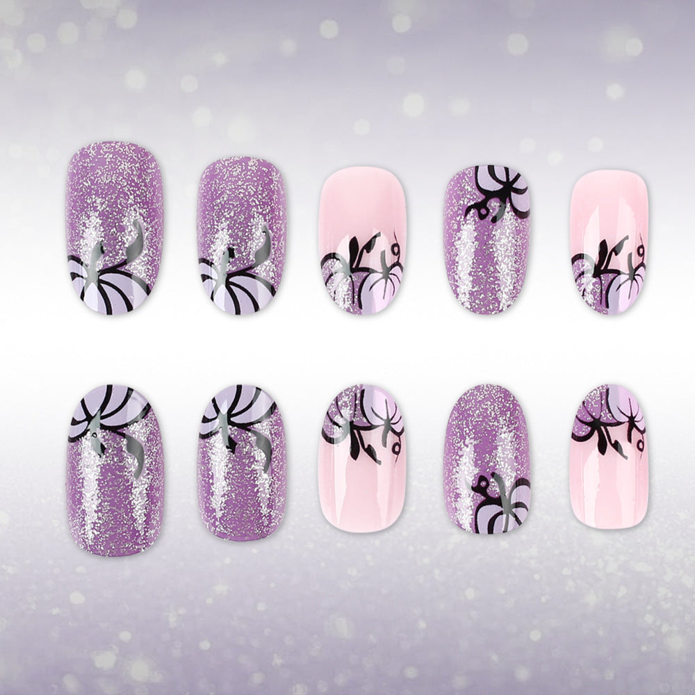 Artistic Glitter Nail Art Bowlift