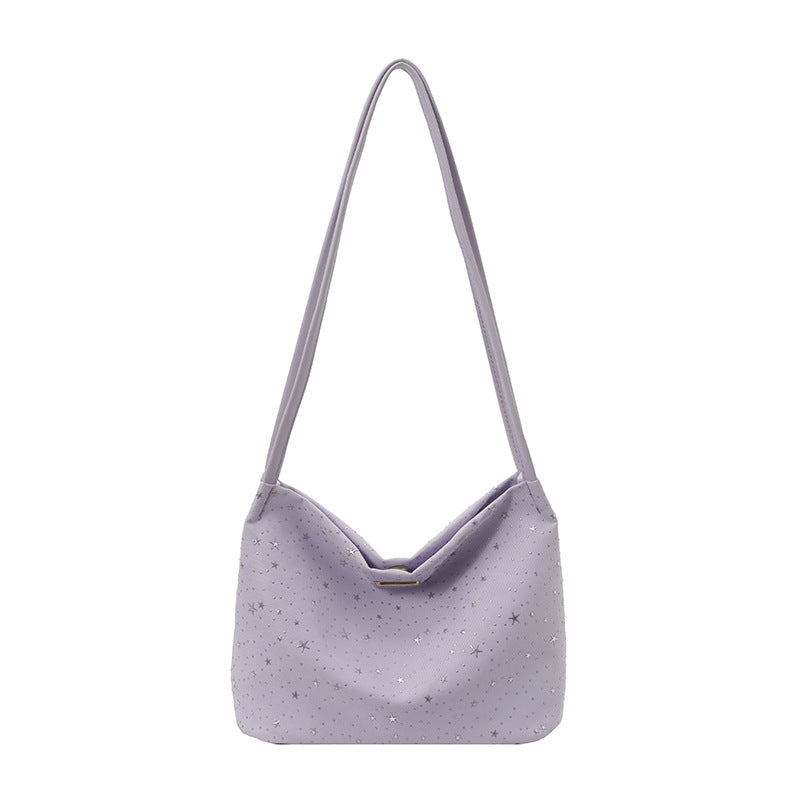WoStylish Star-Embellished Hobo Bag Bowlift
