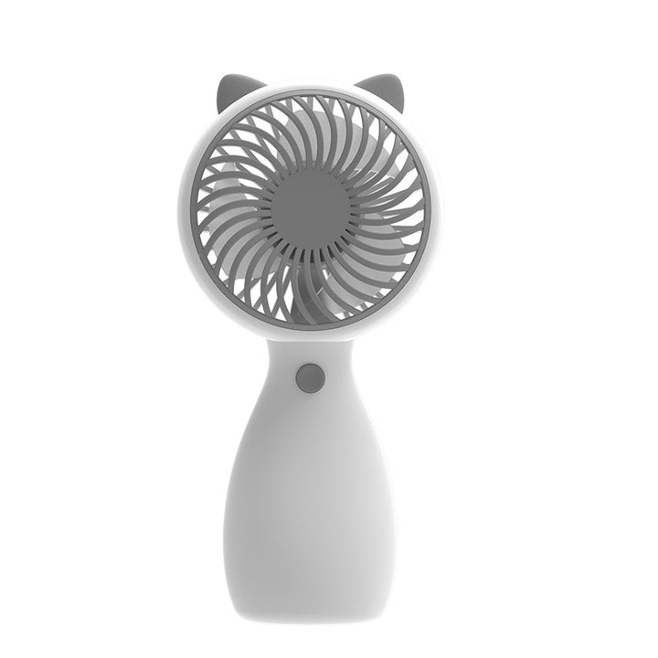 Unisex Portable Kids Hand Fan with Cute Cat Design Bowlift