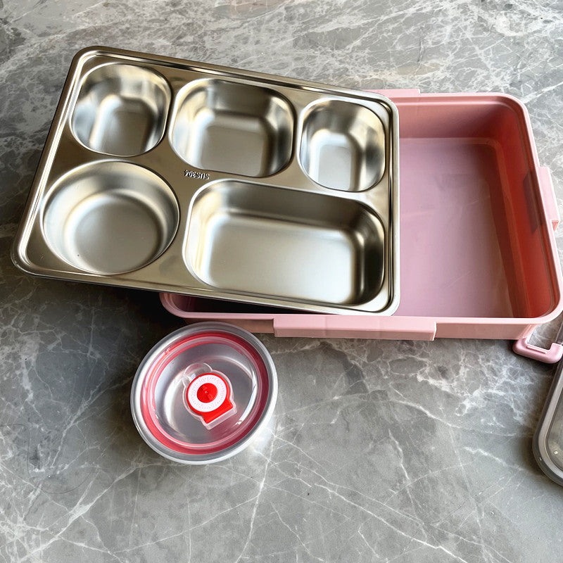 Multi-Compartment Stainless Steel Lunch Box