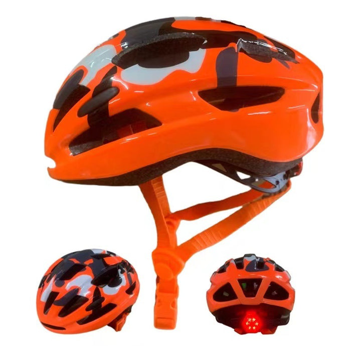 High-Visibility Cycling Helmet with LED Light Bowlift