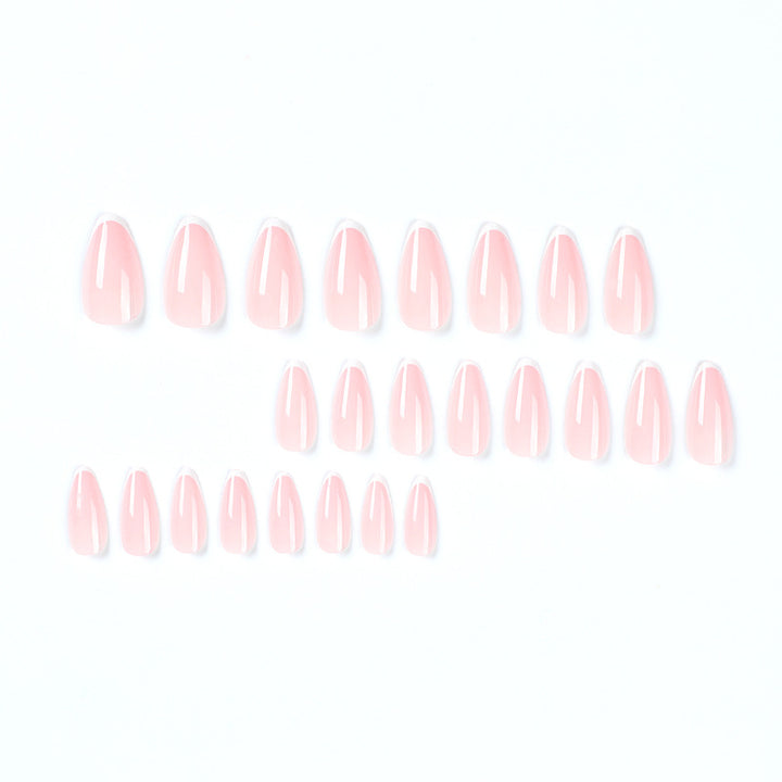 Artistic Stiletto Nails with Elegant French Tip Design Bowlift