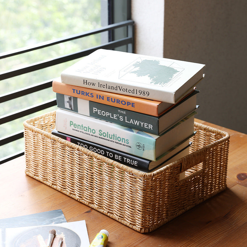 Handcrafted Woven Storage Basket Bowlift