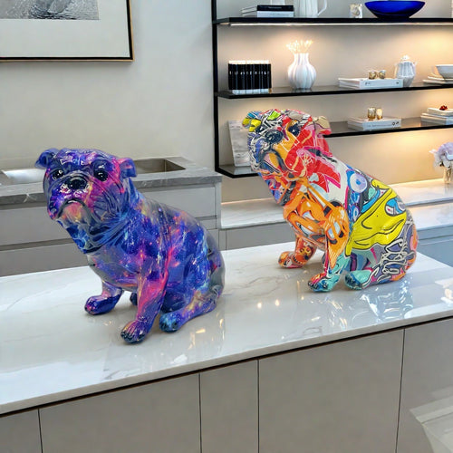 Artistic Bulldog Figurine Bowlift