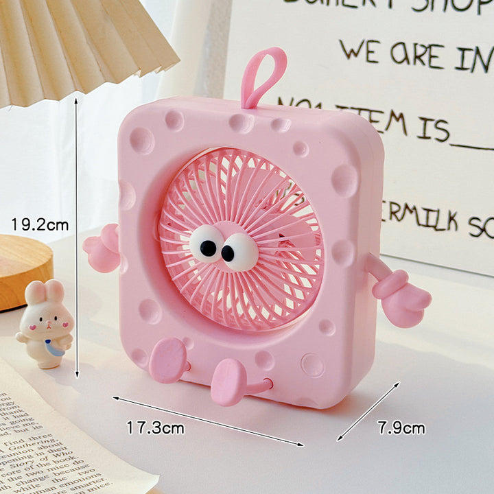 Unisex Portable Mini Personal Fan in Cute Animal Design Bowlift