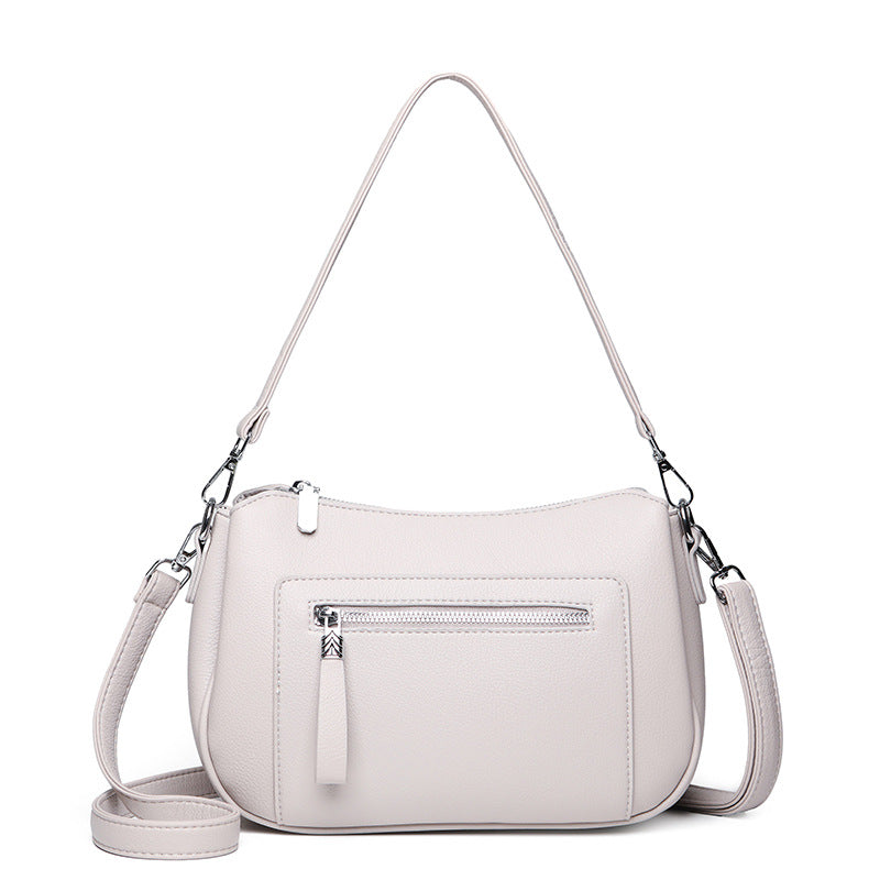 Casual Leather Crossbody Bag Bowlift