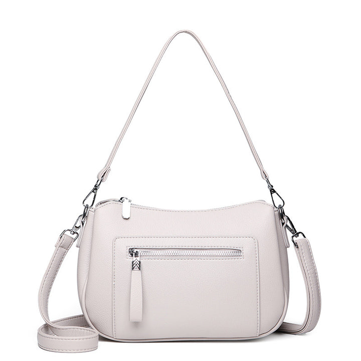 Casual Leather Crossbody Bag Bowlift
