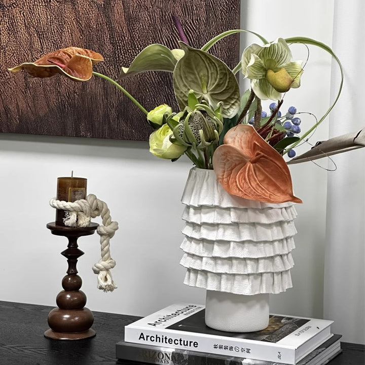 Decorative Texture Ripple Plant Pot